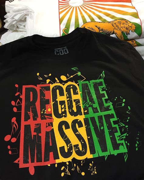 Reggae Massive Reggae T Shirt Screen Printing