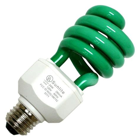 Sunlite 05512 Sl24g 24w Green Swirl Colored Compact Fluorescent