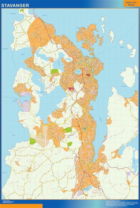 Stadtplan Stavanger Wandkarte Bei Netmaps Karten Deutschland