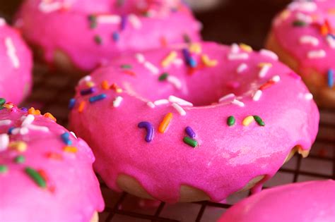 Momma Told Me Pink Frosted Vanilla Bean Donuts With Sprinkles Recipe