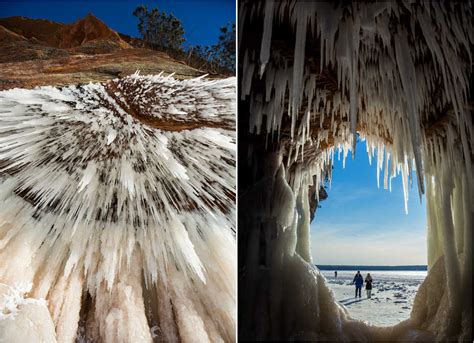 Almost Otherworldly The Sea Caves Of Lake Superior On Ice The Two