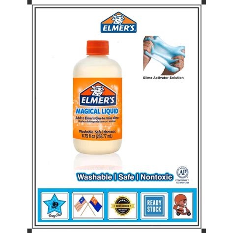 Elmers Non Toxic Magical Liquid Slime Activator Solution 258ml875oz