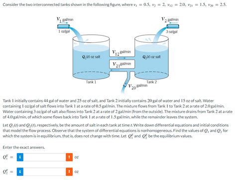 Solved Consider The Two Interconnected Tanks Shown In The Chegg Hot