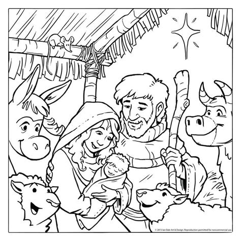 Sunday School Christmas Coloring Pages At