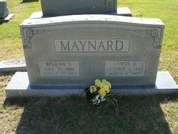 Cyrus Dixon Maynard 1885 1965 Find A Grave Memorial