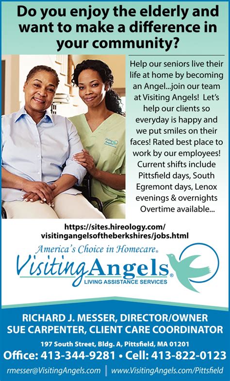 Americas Choice In Homecare Visiting Angels Pittsfield Ma