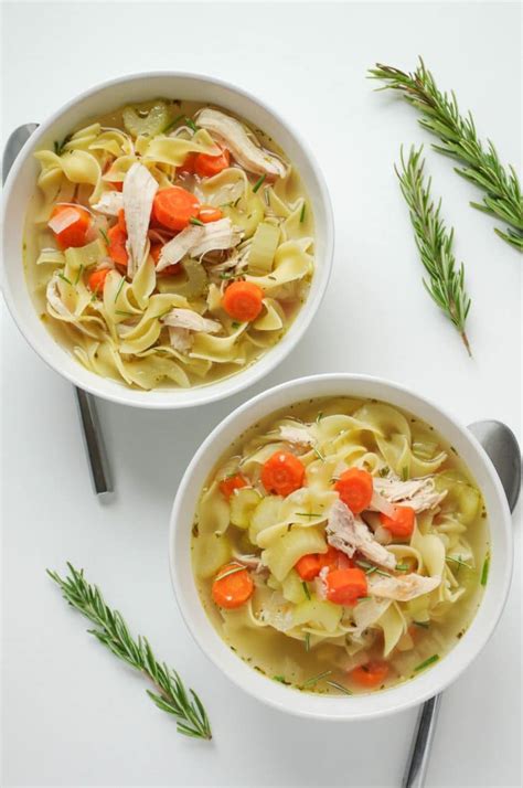 This is a very simple and very good recipe that i believe is easily tailored to how you like your chicken soup. Homemade Chicken Noodle Soup - The Forked Spoon