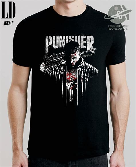 T Shirt The Punisher Tshirt Comi Con Tee Tv Series Tshirts Marvel