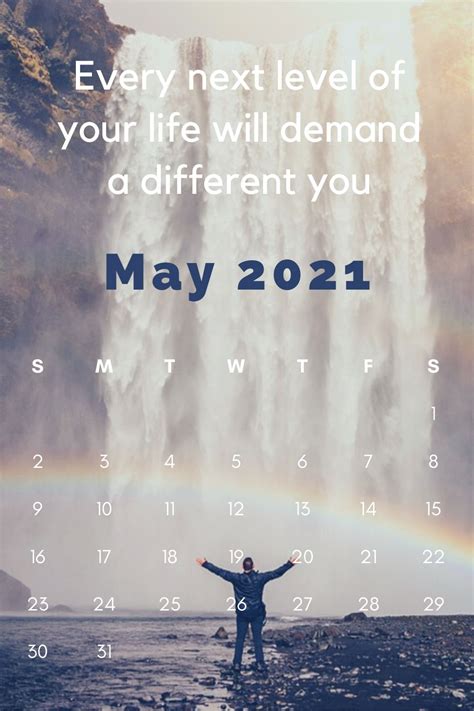 We offer you a free printable april 2021 calendar of the year, download your agenda now! Inspiring 2021 Calendar Monthly Quotes | Calendar 2021