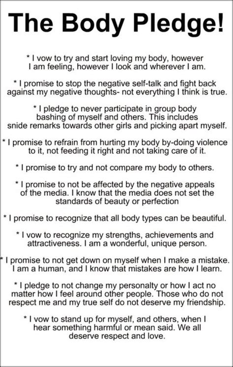 Take The Body Pledge I Did If You Wil To Sign Your Name Too