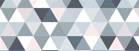 Gray Pink Geometric Triangle Pattern Wallpaper Mural Hovia