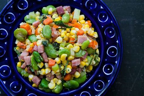 Fava Beans And Ham Are The Special Guest Stars In This Spring Succotash Recipe Succotash