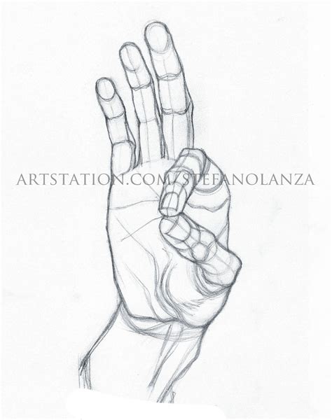 Artstation Hand Stefano Lanza Hand Drawing Reference Hand Art