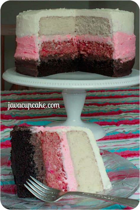 Tutorial Neapolitan Layer Cake Javacupcake
