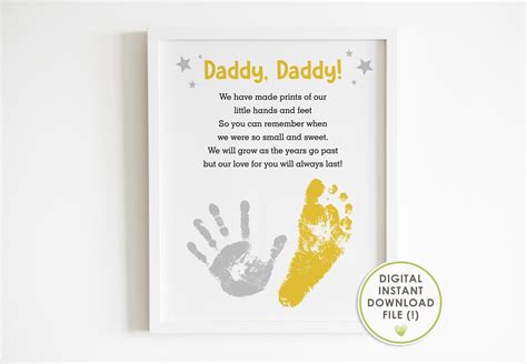 Printable Father S Day Handprint Poem