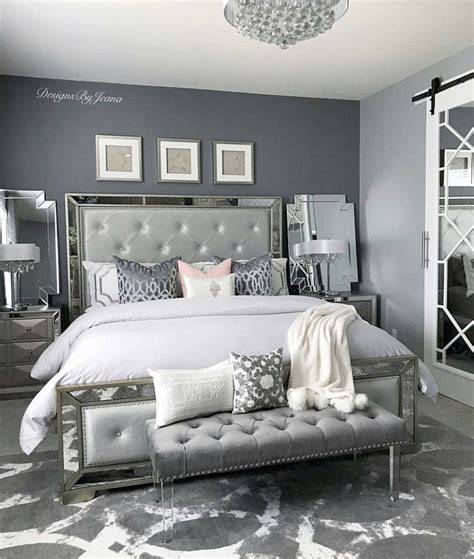 Pin By Sonias Boards On Master Bedrooms Silver Bedroom Mirrored