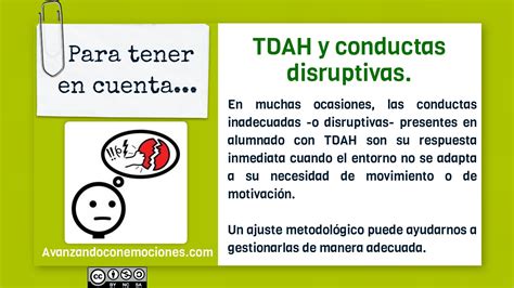 Tdah Y Conductas Disruptivas Avanzando Con Emociones