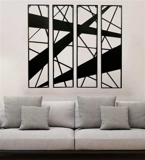 Buy Black Metal Decorative Wall Art By Craftter Online Abstract Metal