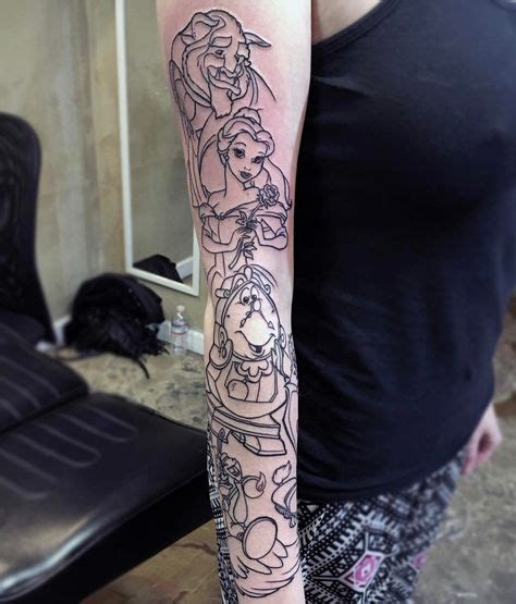 21 Stunning Beauty And The Beast Tattoos Thatll Make You Want To Get