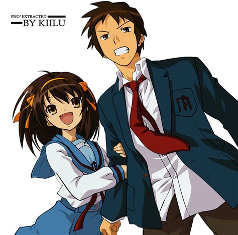 Haruhi And Kyon By Cristhal17 On Deviantart