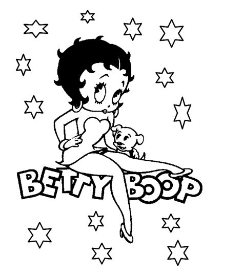 Betty Boop Easy Drawing Clip Art Library