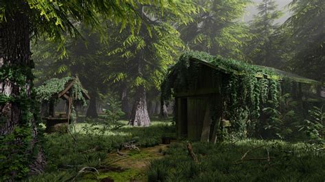 Abandoned Shack In Forest Scene 3d Model By Mohdarbaaz3 On Deviantart