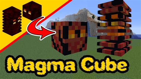 Minecraft Magma Cube Magma Cube Statue Mob Build Tutorial Ps4 Xbox