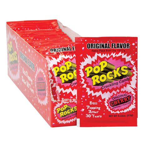 Pop Rocks Cherry Popping Candy 033 Oz Nassau Candy
