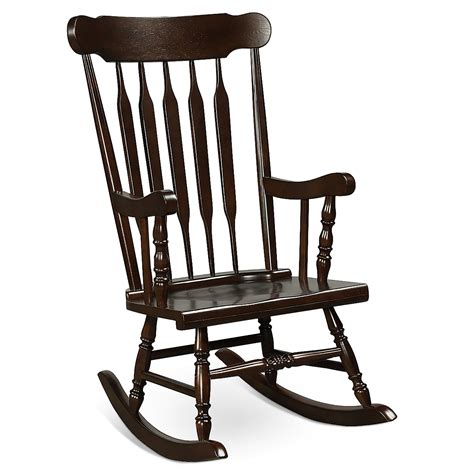 Buy Costway Solid Wood Rocking Chair Porch Rocker Indoor Outdoor Seat
