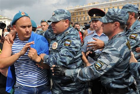 Russian Paratroopers Attack Gay Rights Activist During One