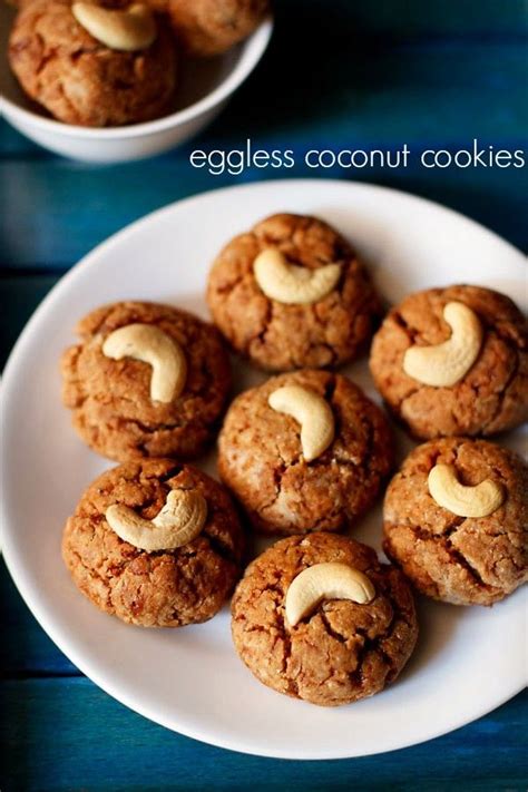 Eggless Coconut Cookies Recipe Whole Wheat Coconut Cookies Healthy