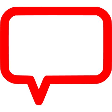 Red Comments Icon Free Red Comment Icons