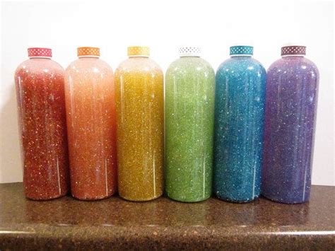 8oz X 6 Calming Glitter Bottle Rainbow Multi Pack Etsy In 2021