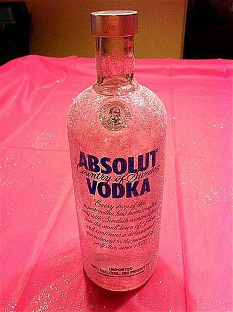 Glitter Absolut Vodka Vodka Pink Vodka Absolut Vodka