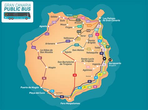Ritmo Tecnolog A Litoral Bus Routes Gran Canaria Map Prescribir Trompeta Ocultaci N
