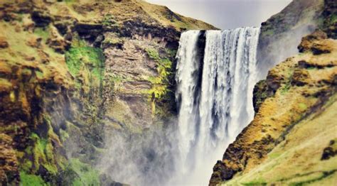 2560x1440 Skogafoss Waterfall Iceland 1440p Resolution Wallpaper Hd