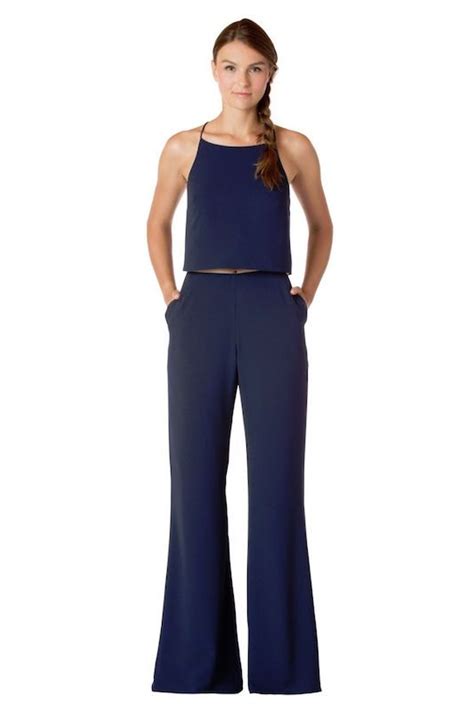9 polished pantsuits to elevate your wedding party s style love inc mag bari jay bridesmaid