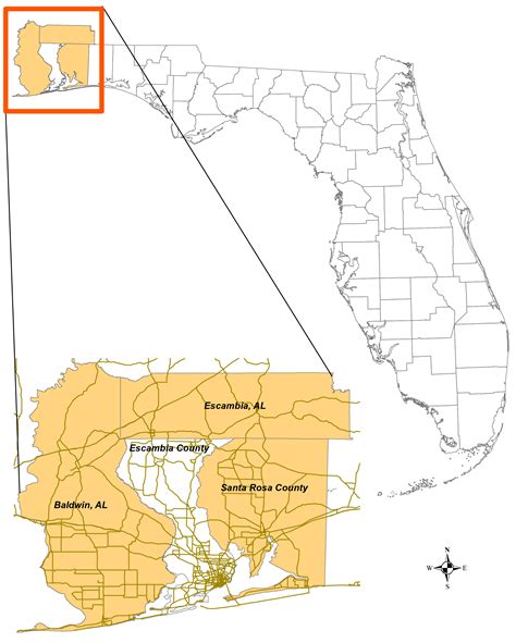 Map Of Escambia County