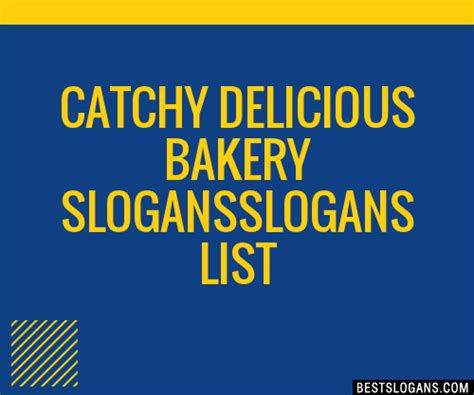 Catchy Delicious Bakery Slogans Generator Phrases Taglines