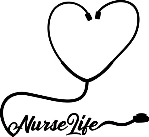 Nurse Life Stethescope~free Svg File Stethescope Svg Free Files Svg