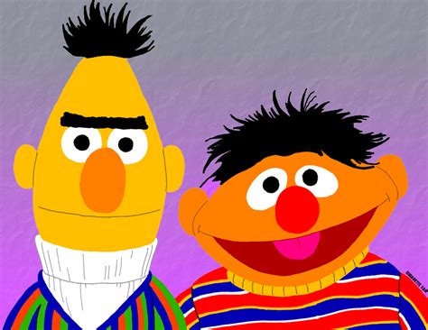 Ernie And Bert Portrait By Simanettefan On Deviantart