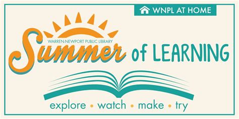 Summer Of Learning Warren Newport Public Library
