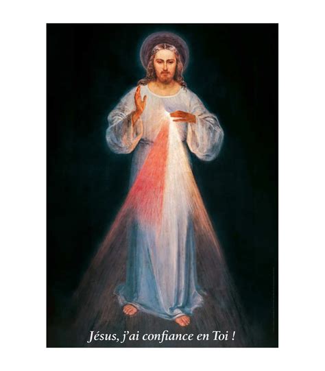 Poster Divine Misericorde Jesus J Ai Confiance En Toi Image Originale