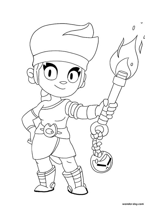 Brawl Stars Coloring Pages Learny Kids - max brawl stars drawing