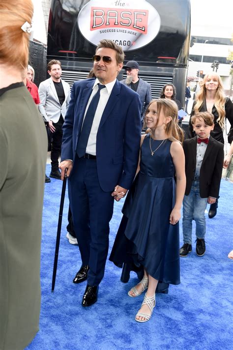 Jeremy Renner Joined By Daughter Ava For First Red Carpet Since