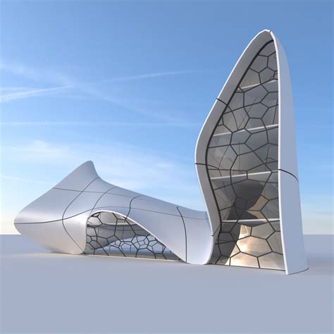 Futuristic Building 2 3d Model Cgtrader