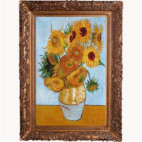 Sunflowers By Vincent Van Gogh With Frame Franklin Mint