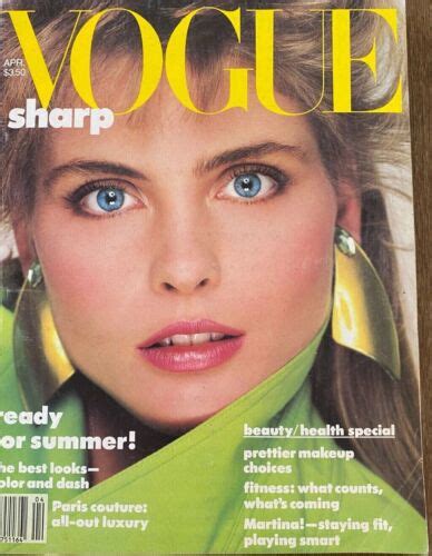Vogue Us April 1985 Kim Alexis Paulina Porizkova Navratilova Julie Christie Ebay