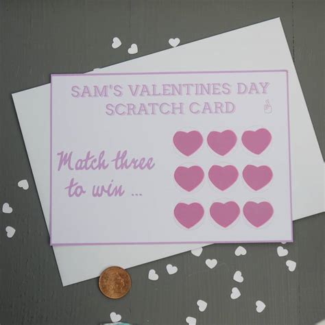 Valentines Day Scratch Card By Daisyley Designs
