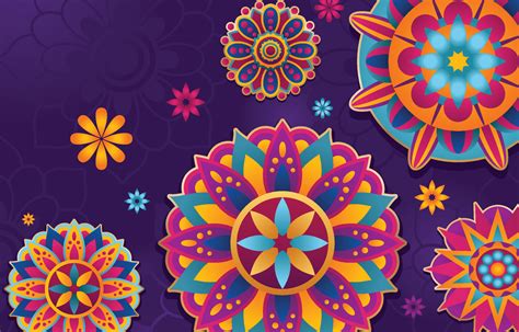 Diwali Festival With Indian Rangoli Background 13384650 Vector Art At